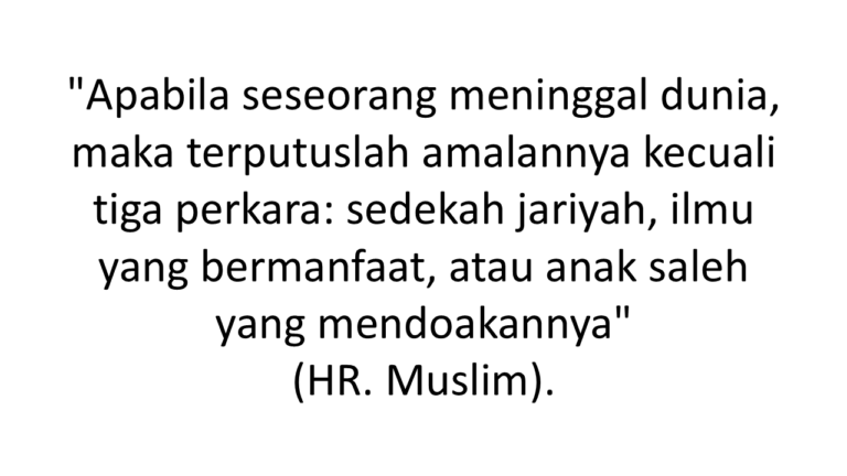hadits wakaf