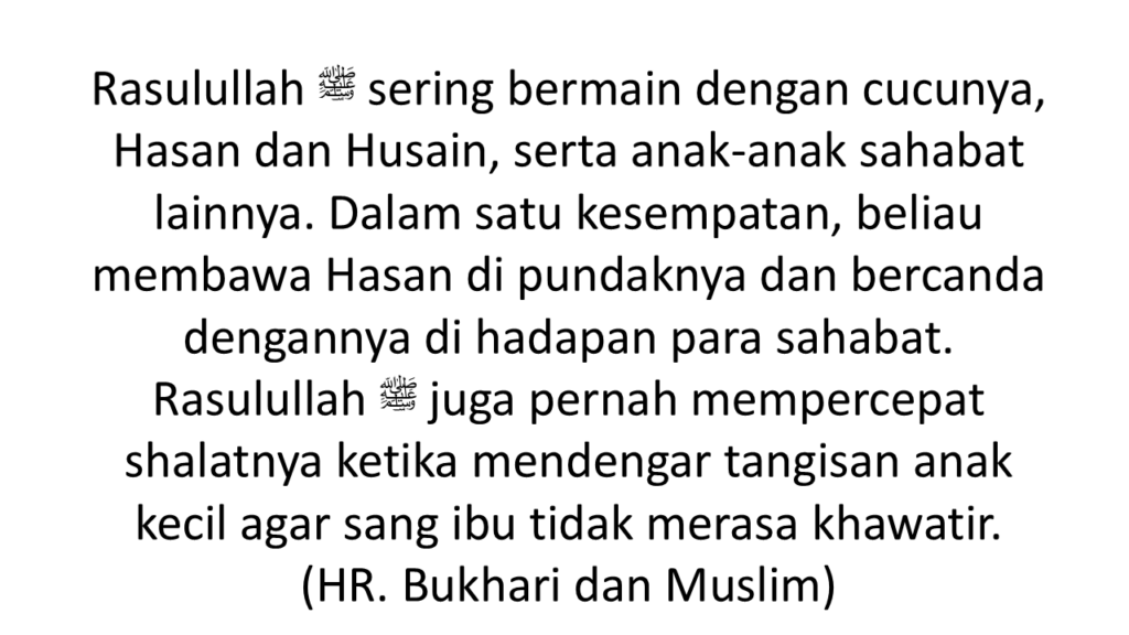 menyayangi anak-anak