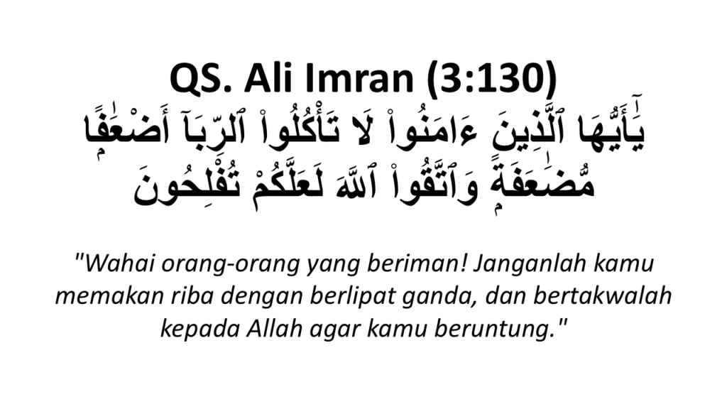 larangan riba