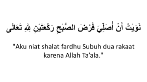 niat sholat