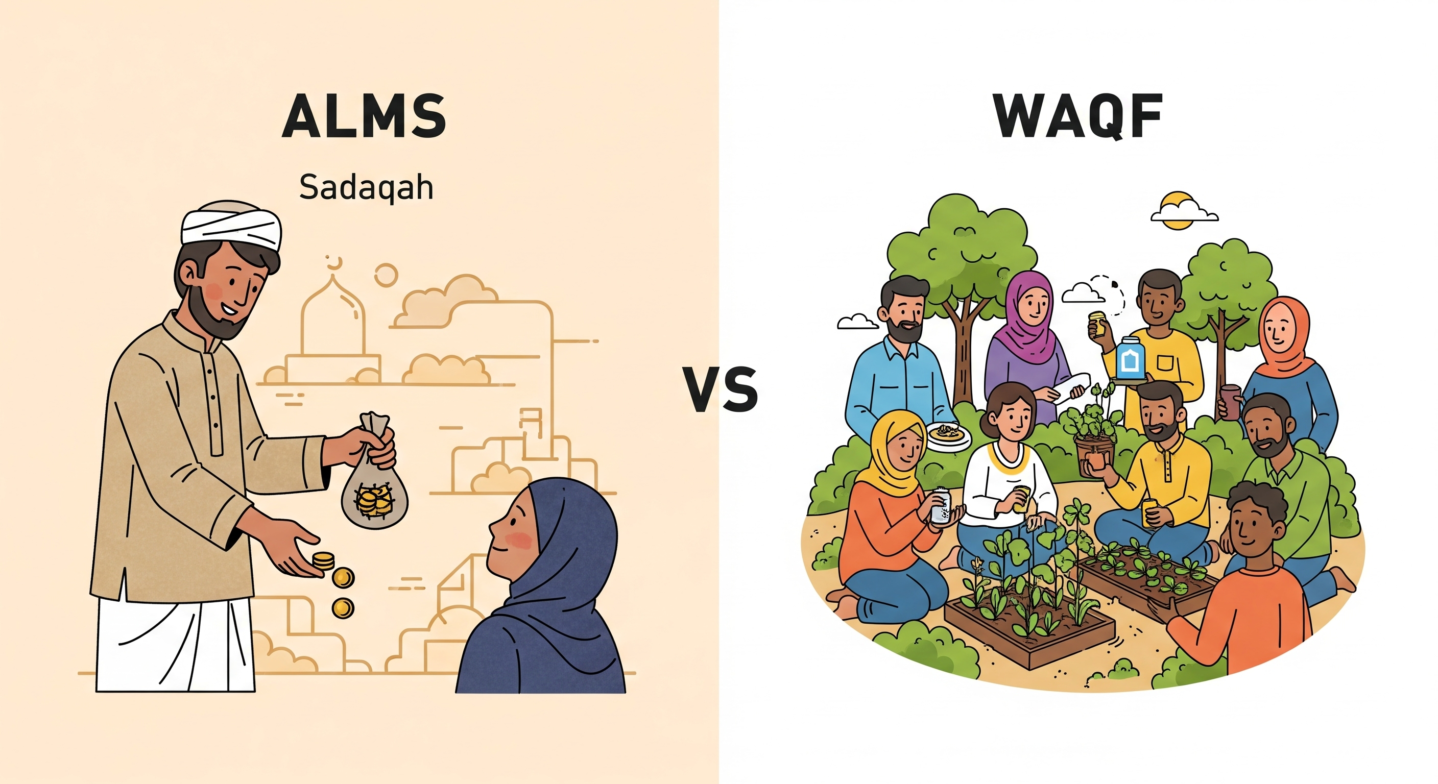 Kenapa Harus Wakaf? Beda Wakaf & Sedekah