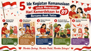 5 Kegiatan Kemanusiaan Bersama Anak Yatim di HUT RI 89
