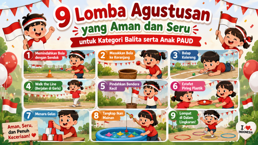 9 Lomba 17 Agustus yang Aman dan Seru untuk Balita & PAUD