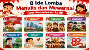 8 Lomba Menulis & Mewarnai Kemerdekaan 89 Anak Sekolah