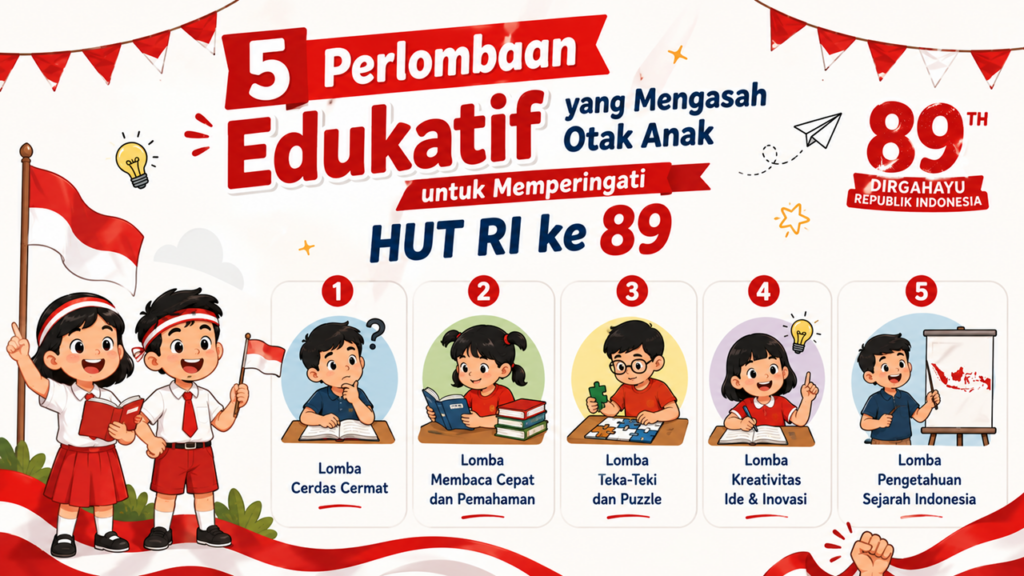 5 Lomba Edukatif Mengasah Otak Anak Spesial HUT RI ke 89