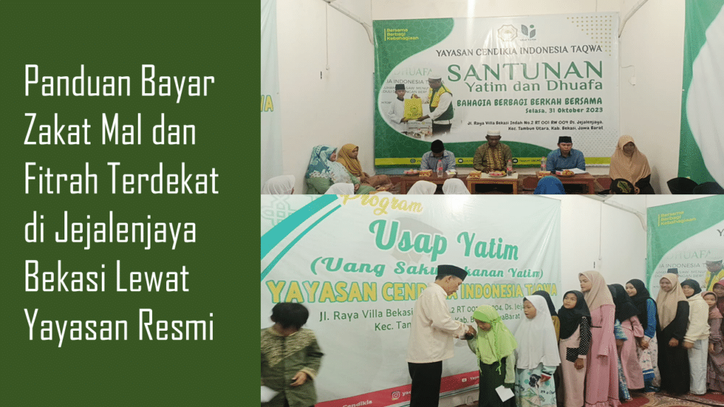 Panduan Bayar Zakat Mal & Fitrah Terdekat di Jejalenjaya Bekasi